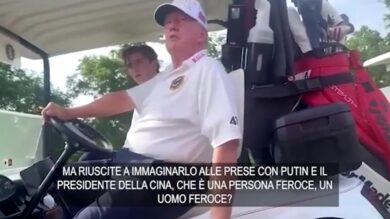 Trump ripreso di nascosto: “Al posto di Biden ci sarà Kamala Harris, una patetica”