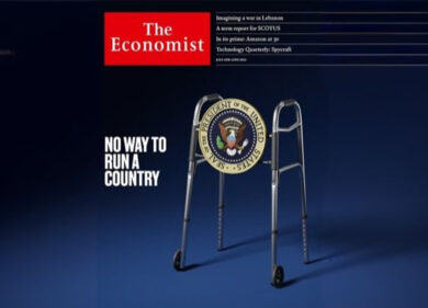 Biden candidato col deambulatore: la copertina spietata dell’Economist