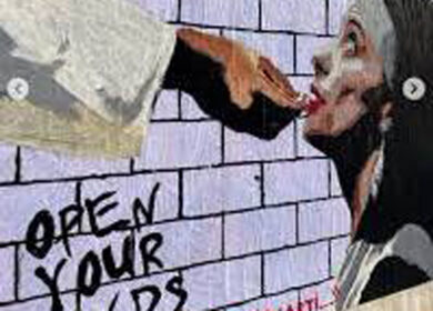 Palestina, a Roma “The Butchers”, il nuovo murale di Harry Greb sulla guerra
