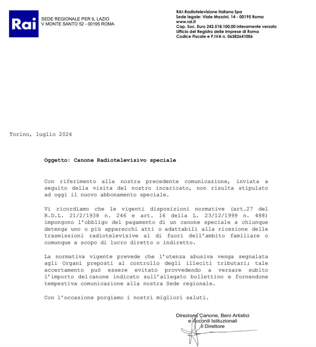 Rai perseguita aziende e professionisti: “Usi il tablet? Paga il canone tv”