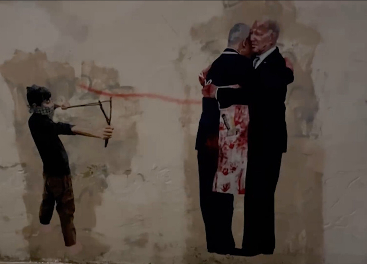 Palestina, a Roma “The Butchers”, il nuovo murale di Harry Greb sulla guerra Palestina, a Roma “The Butchers”, il nuovo murale di Harry Greb sulla guerra