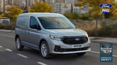 I furgoni Ford Pro conquistano tre riconoscimenti Platinum EuroNCAP