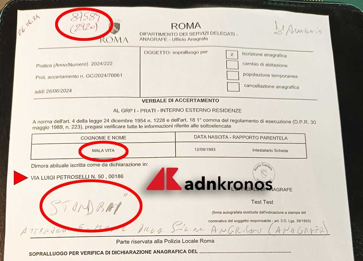 Roma città dei pazzi: la signora Mala Vita risiede negli uffici del Comune