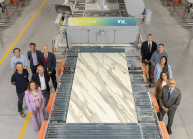 Edison Next e Iris Ceramica Group presentano la prima lastra in Ceramica 4D
