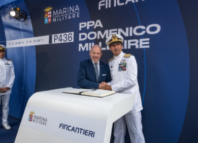 Fincantieri: varato il 7° PPA “Domenico Millelire” a Riva Trigoso