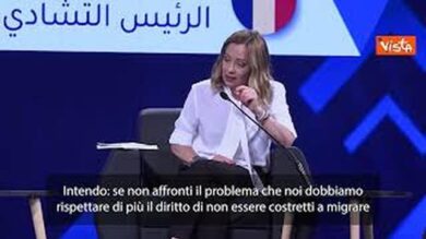 Meloni: “Tema immigrazione irrisolvibile se non si risale all’origine del problema”