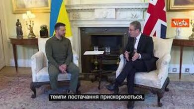 Il Presidente dell’Ucraina Zelesky incontra a Londra il primo ministro inglese Starmer