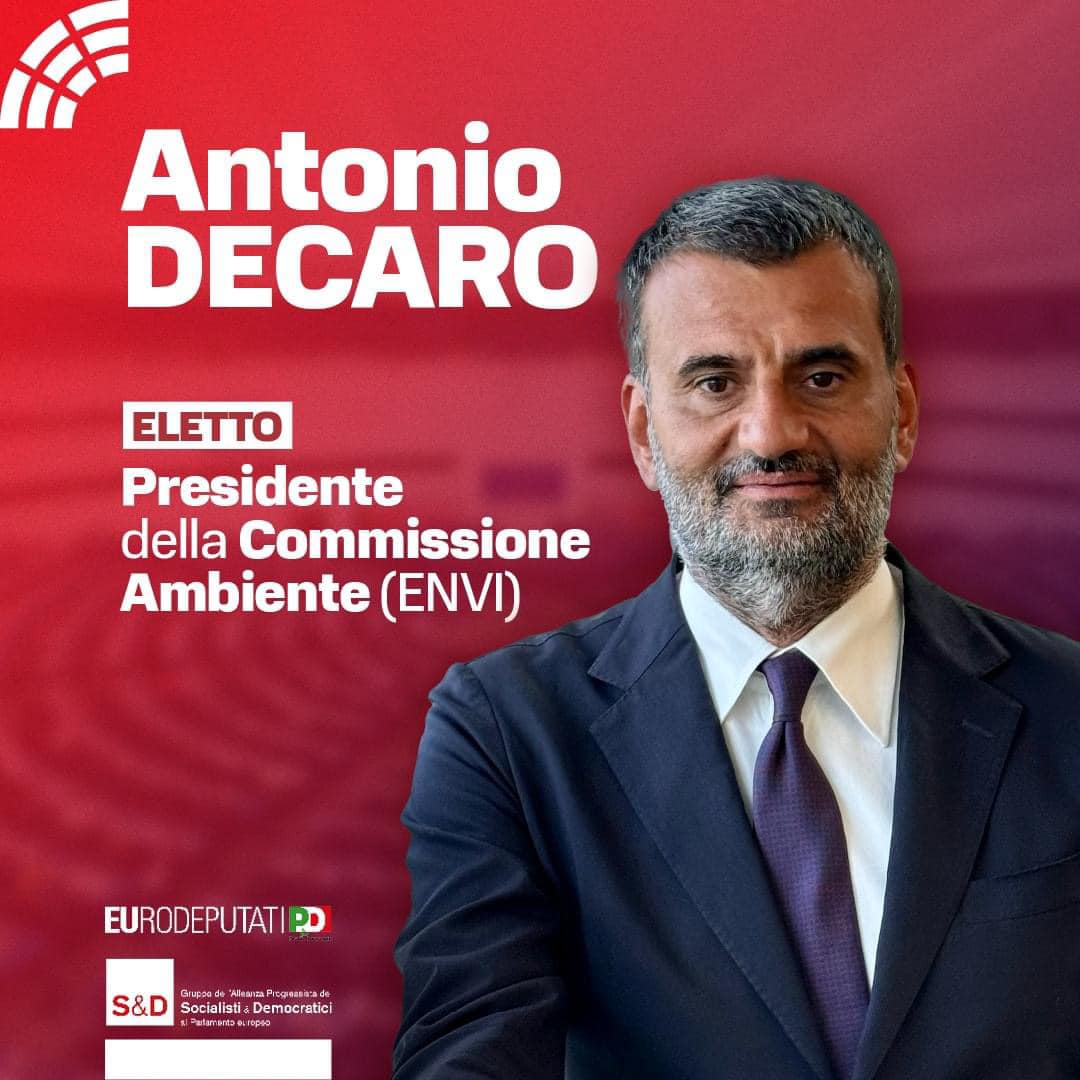 Unione Europea, Antonio Decaro presidente Commissione Ambiente
