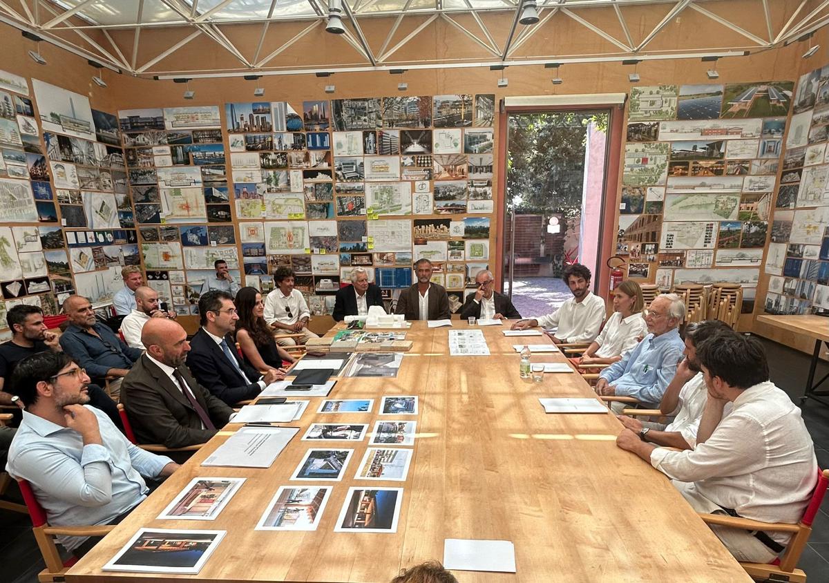 Vito Leccese – Renzo Piano incontro su G124 al San Paolo-Bari
