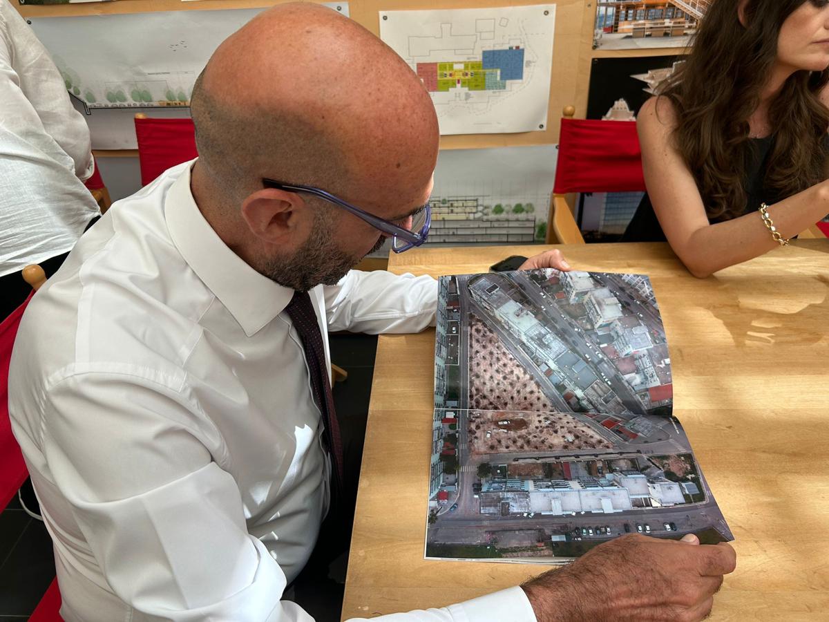Vito Leccese – Renzo Piano incontro su G124 al San Paolo-Bari