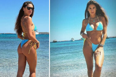 Melissa Satta, la foto con il compagno Carlo Beretta e il figlio Maddox scatena la polemica sui social