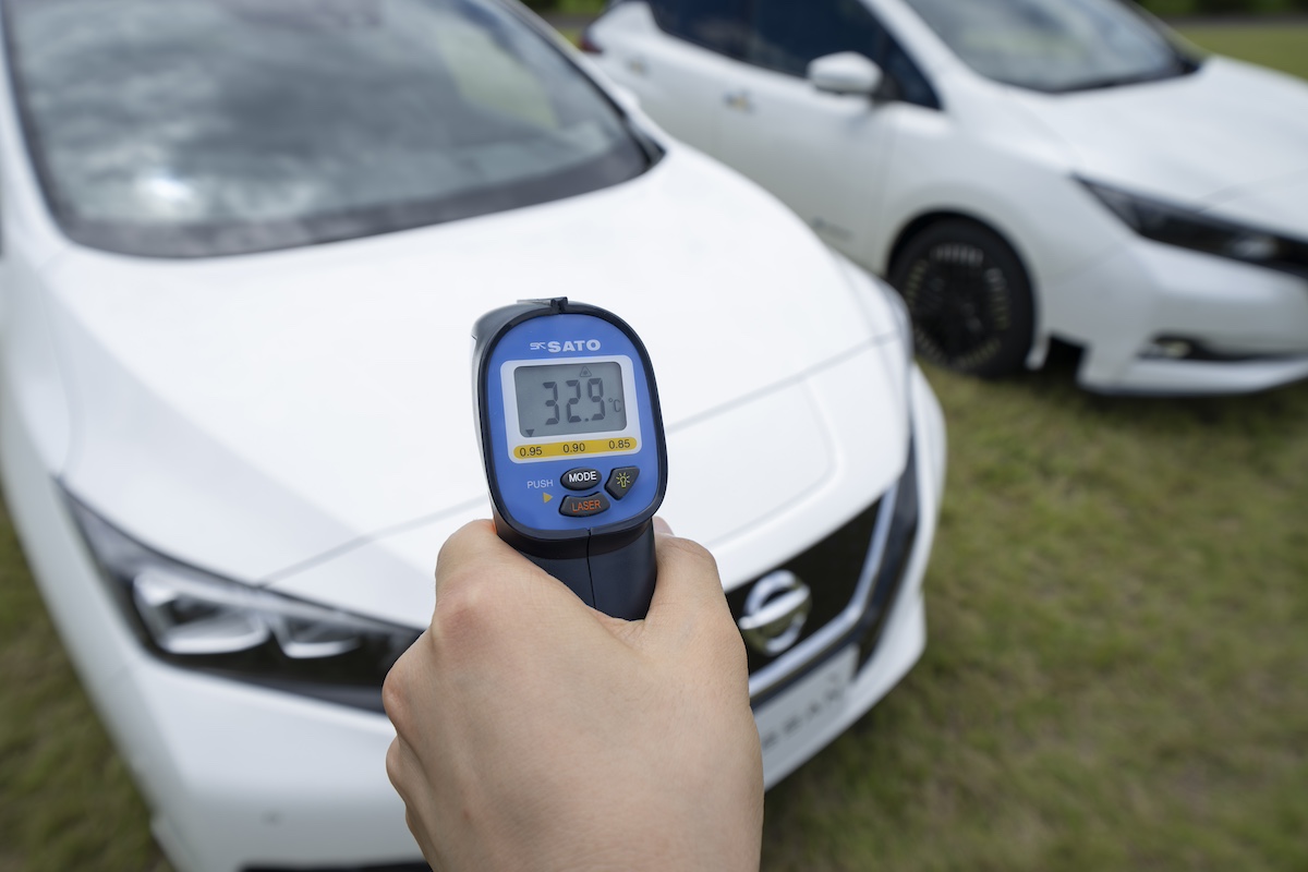 Nissan sperimenta la vernice refrigerante per auto