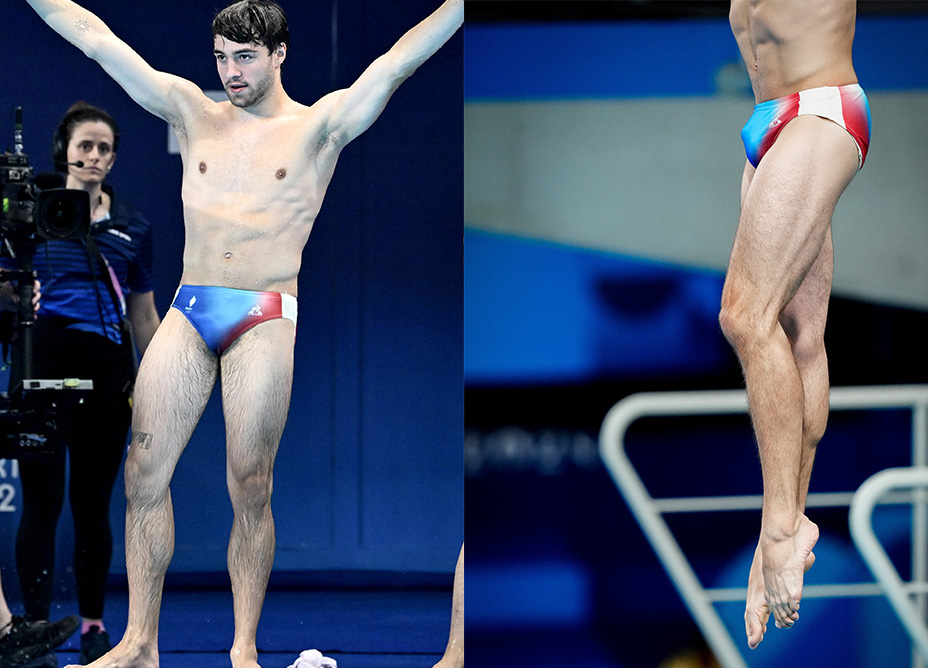 Parigi 2024, Jules Bouyer il bello delle Olimpiadi (con costume super attillato)