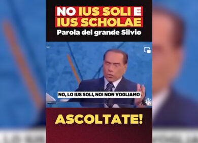 Lega: “Berlusconi contro lo Ius Scholae”. E pubblica un video inequivocabile. Eccolo