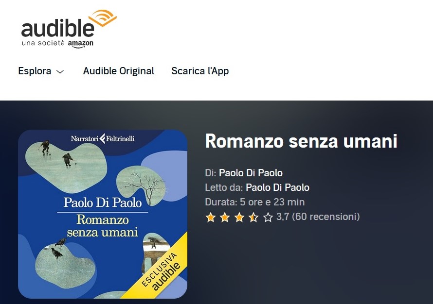 Romanzo senza umani Audible