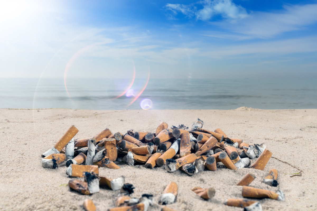 Spegnere una sigaretta in mare: delittuoso e incivile!