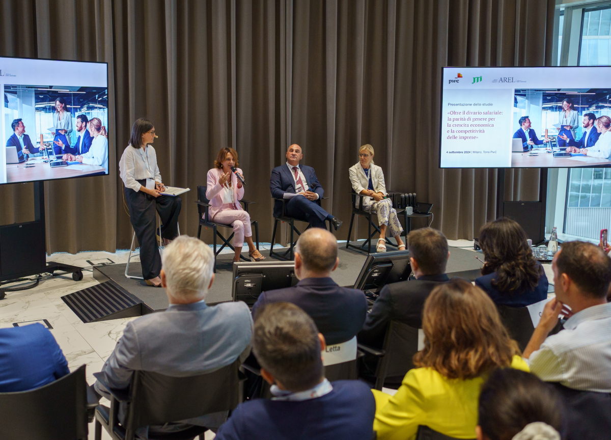 JTI Italia, PwC e Arel confermano la parità di genere come leva per la crescita delle imprese JTI Italia, PwC e Arel confermano la parità di genere come leva per la crescita delle imprese