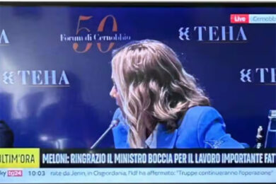 Meloni: “Ringrazio il ministro Boccia”, SkyTg24 fa confusione in diretta tv