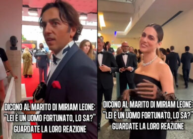 Il fan al marito di Miriam Leone: “Lei è un uomo fortunato”, e lui reagisce così…