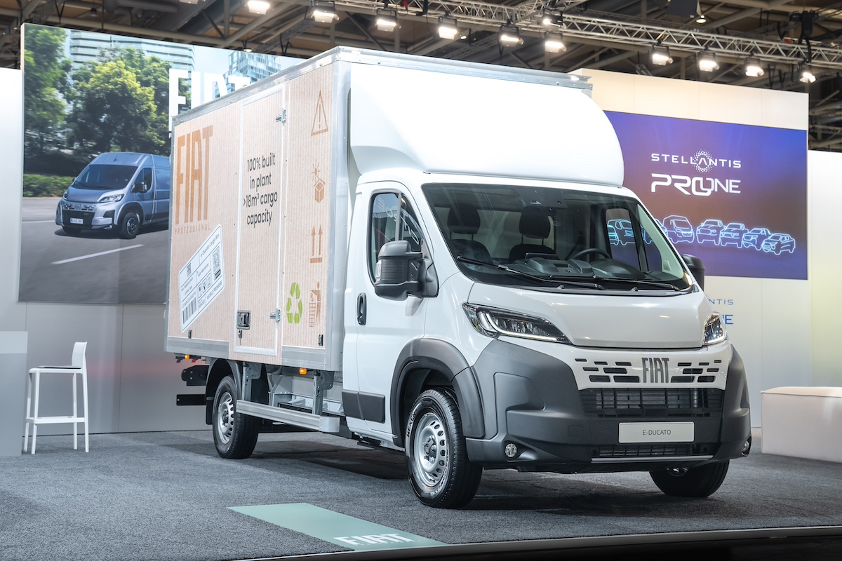 FIAT Professional lancia l’E-Ducato Cargo Box all’IAA 2024