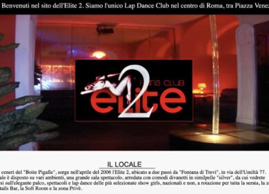 Prostitute e festini nel tempio della lap dance romana: chiuso l’Elite 2 di via dell’Umiltà e 2 arresti