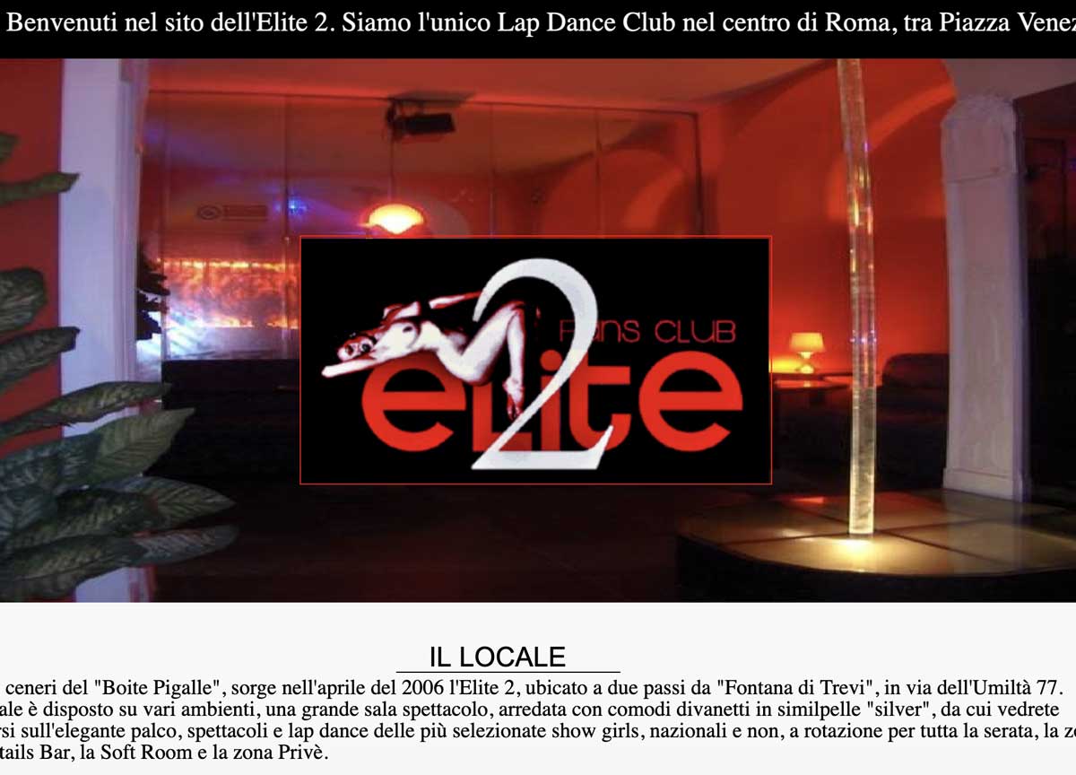 Prostitute e festini nel tempio della lap dance romana: chiuso l’Elite 2 di via dell’Umiltà e 2 arresti Prostitute e festini nel tempio della lap dance romana: chiuso l’Elite 2 di via dell’Umiltà e 2 arresti