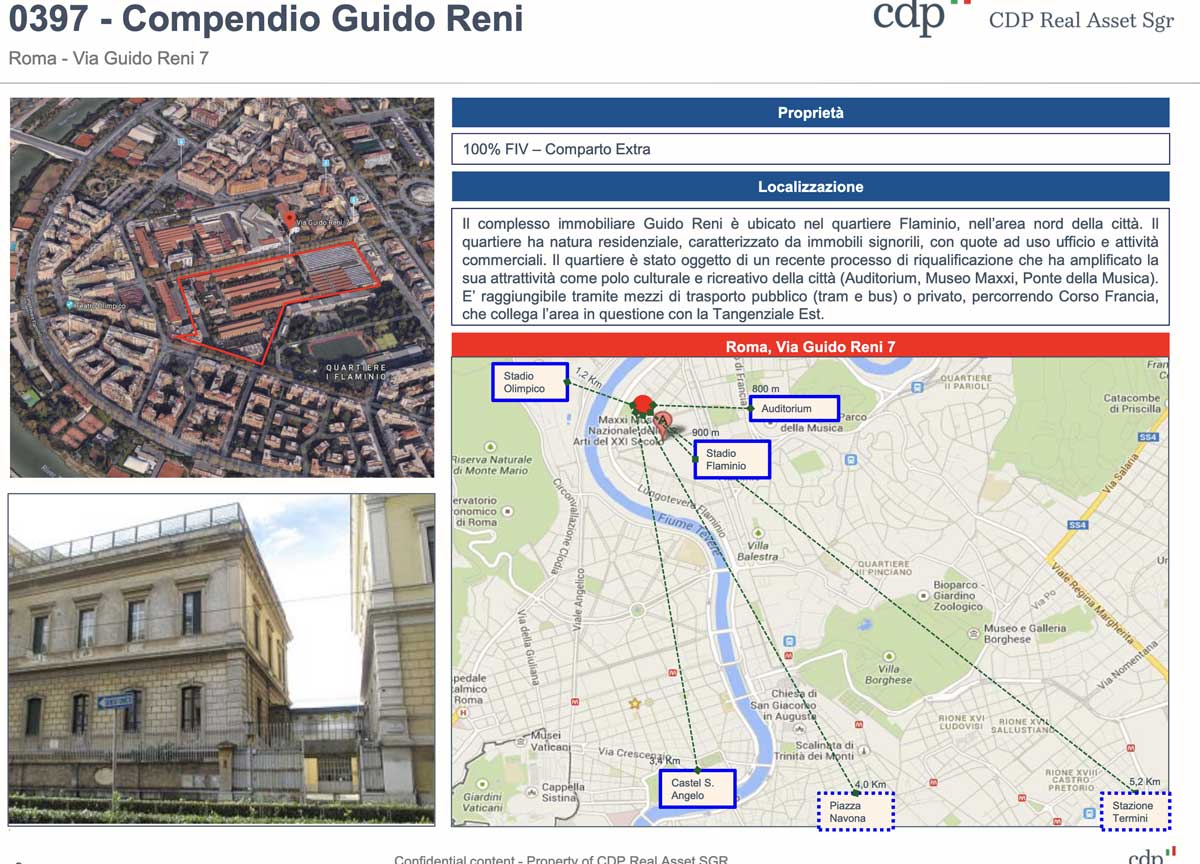 Caserme via Guido Reni: una sola offerta per Cd Real Asset ma la gara rallenta. Tutti i dubbi e le ombre