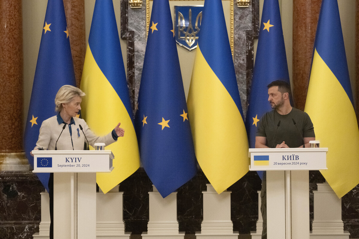 Guerra in Ucraina, von der Leyen vola a Kiev: “Dall’Ue fino a 35 miliardi di prestito” Guerra in Ucraina, von der Leyen vola a Kiev: “Dall’Ue fino a 35 miliardi di prestito”