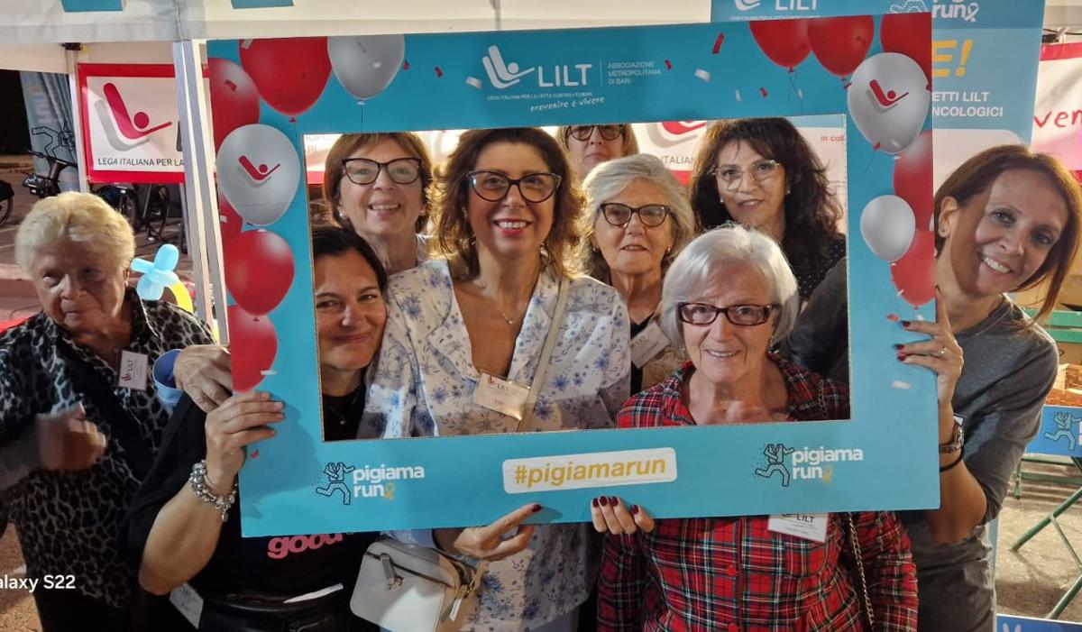 LILT, ‘Pigiama Run Bari 2024’ circa 1.000 i partecipanti in tenuta notturna