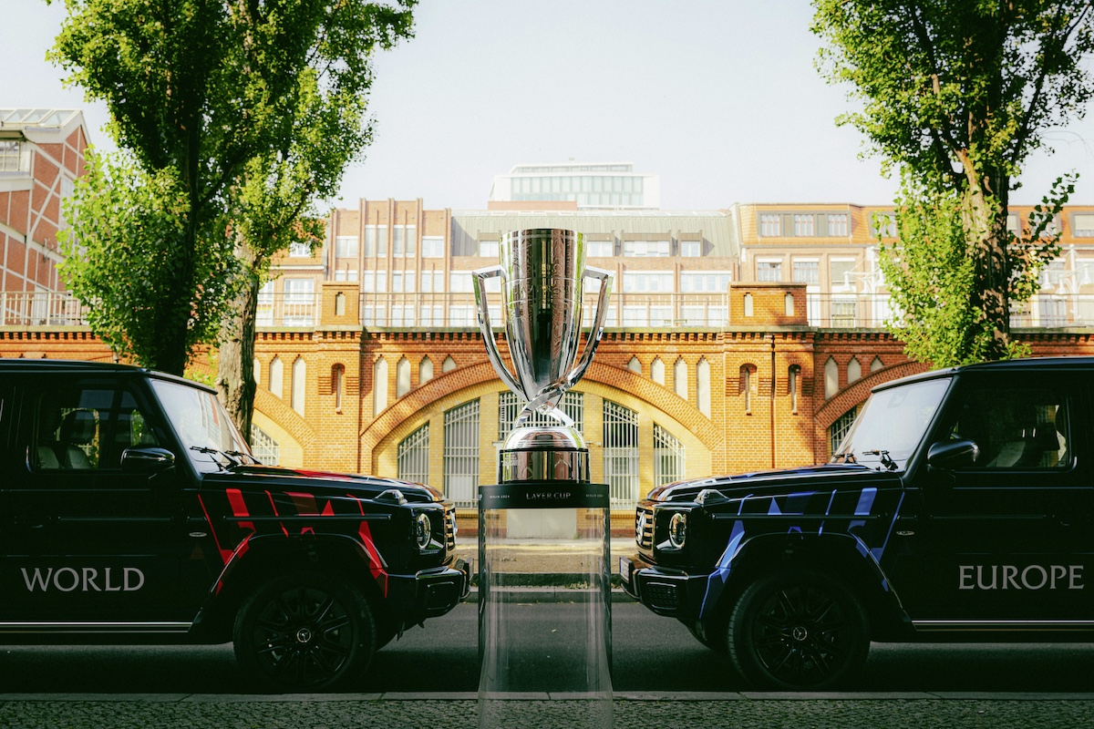 Mercedes-Benz e Roger Federer svelano il progetto Neon Legacy a Berlino
