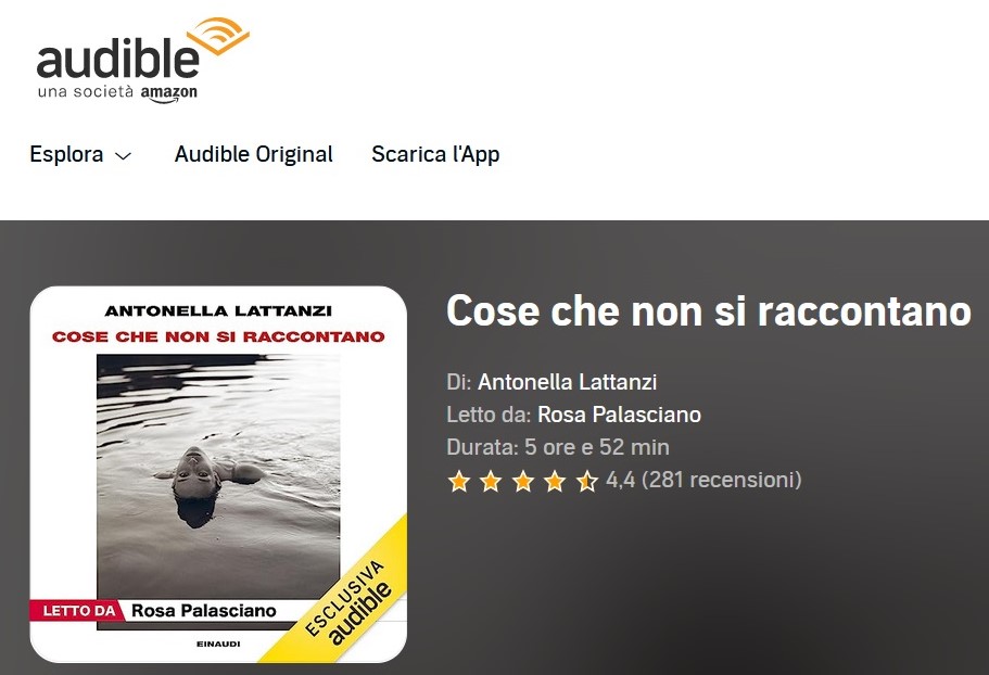 Cose che non si raccontano Audible