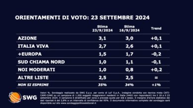 Sondaggi, due grandi partiti perdono voti. Colpo di scena