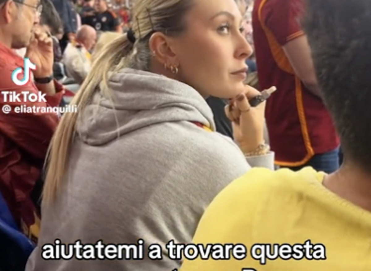 Chi l’ha vista allo Stadio Olimpico: il tifoso innamorato lancia l’appello sui social: “Aiutatemi a trovarla”