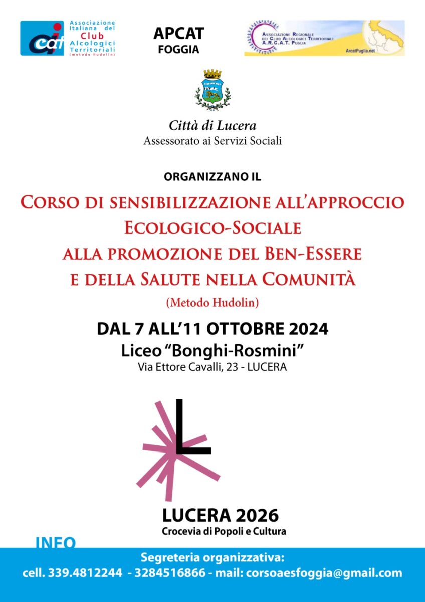 Lucera, approccio Ecologico – Sociale per benessere e salute