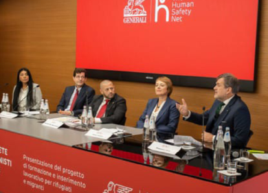 Generali e The Human Safety Net: presentato il progetto per l’inclusione di 300 rifugiati