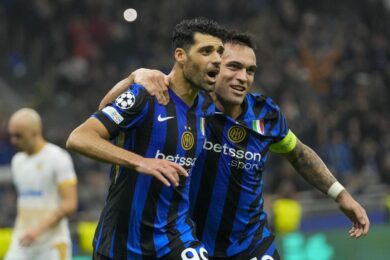 Inter a valanga con la Stella Rossa. Calhanoglu la sblocca poi il poker. Inzaghi: “Abbiamo fatto una partita seria”