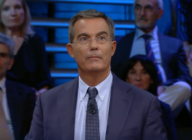 Ascolti tv, la Champions frena i talk. Floris regge il colpo mentre Berlinguer scende al 5,2%