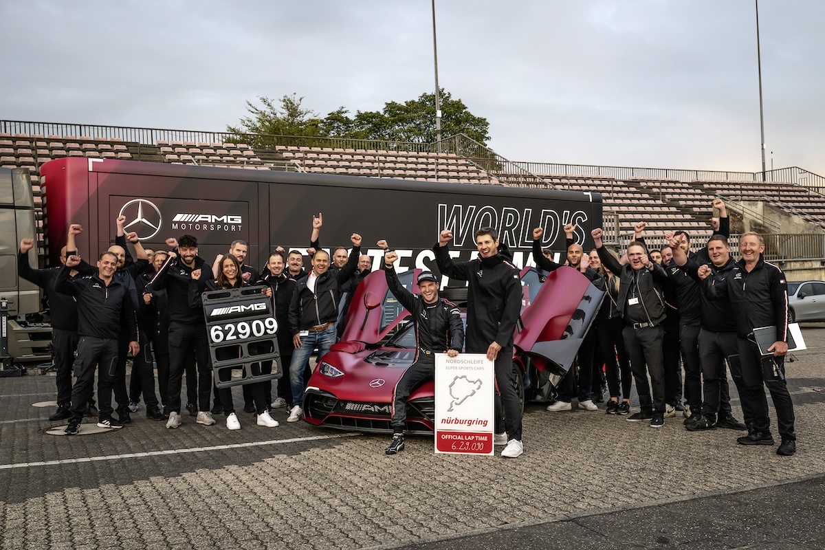 Mercedes-AMG ONE: nuovo record al Nürburgring con un giro da 6:29.090 minuti Mercedes-AMG ONE: nuovo record al Nürburgring con un giro da 6:29.090 minuti