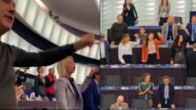 Parlamento Ue, scontro Orban-von der Leyen: la Sx canta “Bella Ciao” dopo il discorso dell’ungherese