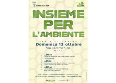 Comune di Noci presenta ‘Insieme per l’Ambiente’, in programma Domenica 13 ottobre
