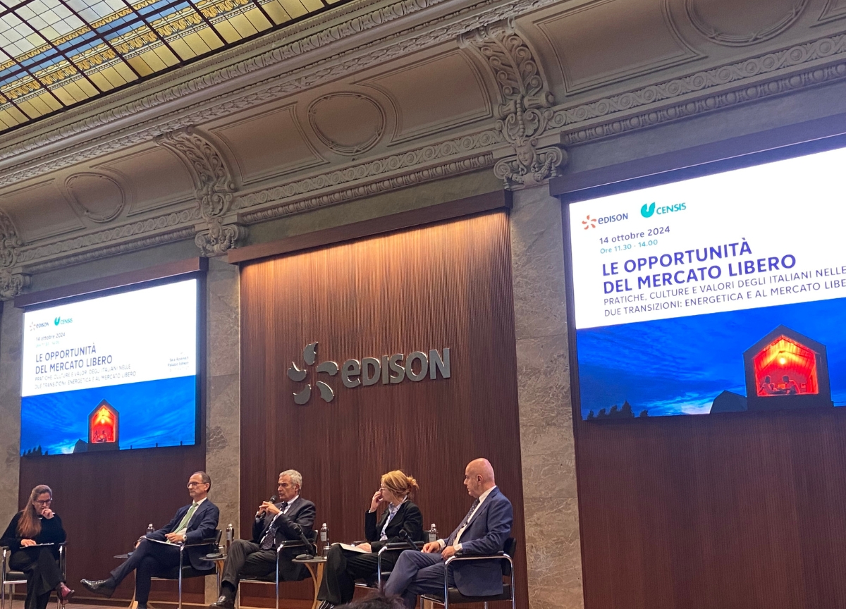 IV Rapporto Edison-Censis: il mercato libero dell’energia e le opportunità per gli italiani IV Rapporto Edison-Censis: il mercato libero dell’energia e le opportunità per gli italiani