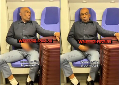 Si siede davanti a una ragazza sola sul treno e la molesta denudandosi. Immagini forti