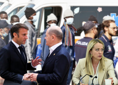 Migranti in Albania, Scholz boccia il piano italiano ma Macron lo vuole copiare. Meloni: “Servono soluzioni innovative”