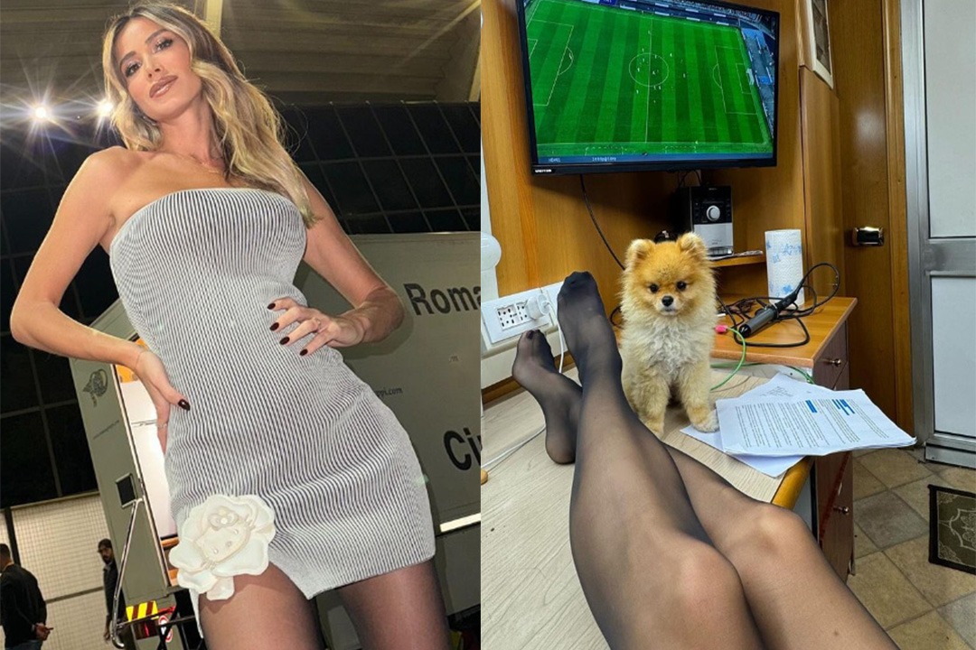 Diletta Leotta, aspettando La Talpa ecco il backstage di Roma-Inter (meglio del gol di Lautaro) Diletta Leotta, aspettando La Talpa ecco il backstage di Roma-Inter (meglio del gol di Lautaro)