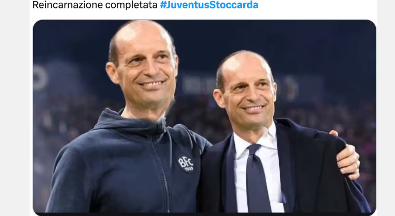 Juventus, è Thiago Motta o Allegri? Guardate bene! I social (post Stoccarda) si scatenano contro i bianconeri. I meme Juventus, è Thiago Motta o Allegri? Guardate bene! I social (post Stoccarda) si scatenano contro i bianconeri. I meme