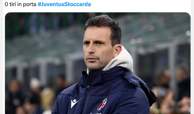 Juventus, è Thiago Motta o Allegri? Guardate bene! I social (post Stoccarda) si scatenano contro i bianconeri. I meme Juventus, è Thiago Motta o Allegri? Guardate bene! I social (post Stoccarda) si scatenano contro i bianconeri. I meme