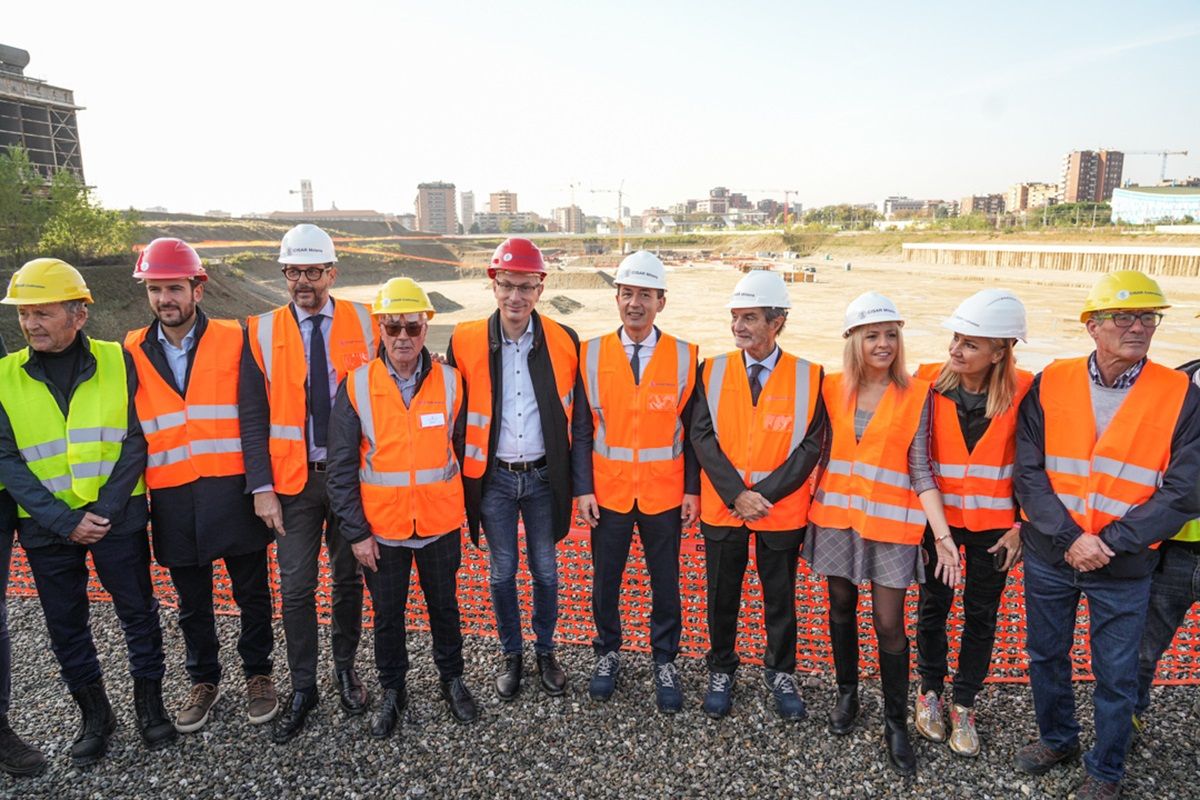 Città della Salute, Fontana visita il cantiere nell’ex area Falck Città della Salute, Fontana visita il cantiere nell’ex area Falck