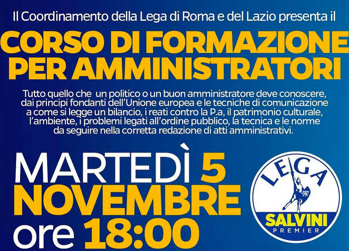 Roma, la Lega manda i quadri a scuola. Arriva il corso di aggiornamento per gli amministratori locali. I docenti