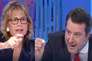Ascolti tv, Gruber-Salvini scontro show a Otto e Mezzo e La7 di Urbano Cairo schizza nell’Auditel. Del Debbio doppiato