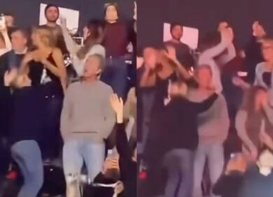 Paolo Sorrentino si scatena al concerto di Gigi D’Alessio: il balletto del regista è subito virale | Video